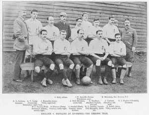 Inghilterra vs Scozia a Liverpool: La squadra inglese, 1895